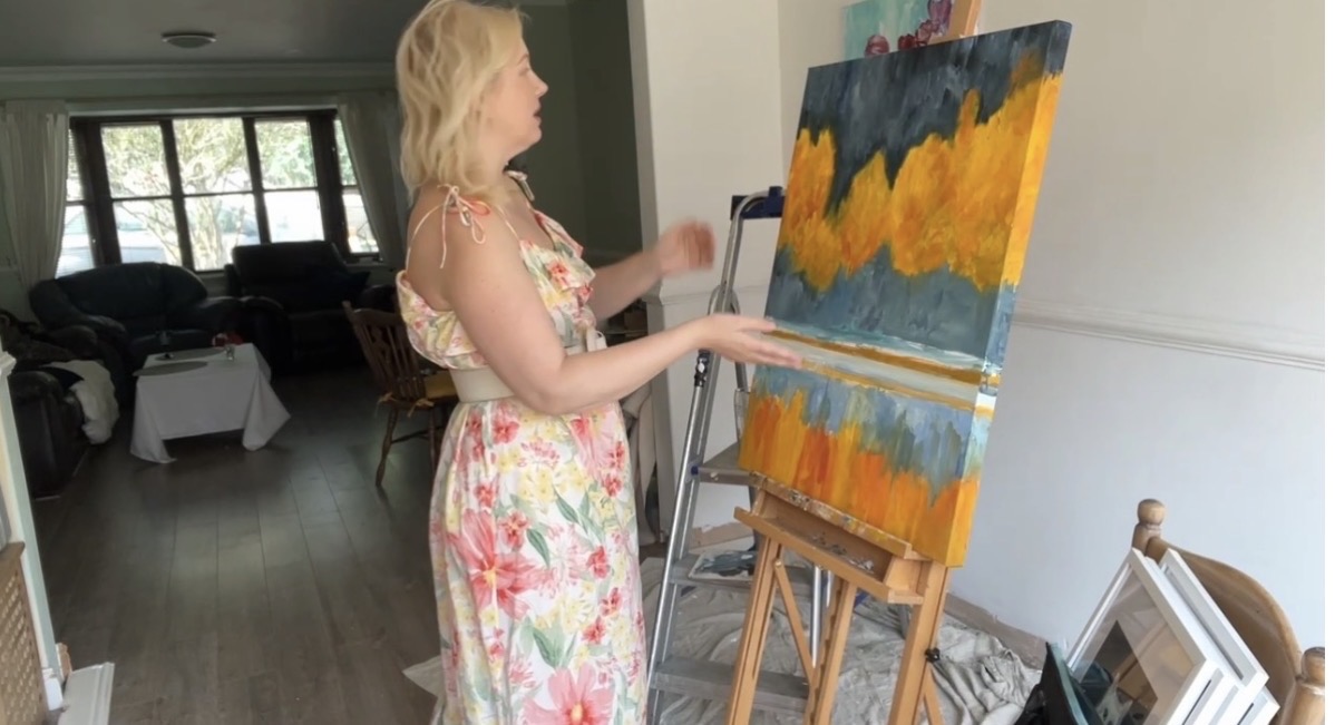 Ukrainian artist Marina Stognieva in England in autumn 2025